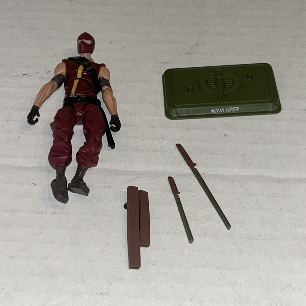GI Joe Renegades Cobra‎ Ninja Viper loose figure 2012 From Amazon 4 Pack Red